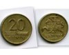 Монета 20 сенти 1997г Литва