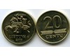 Монета 20 сенти 2009г АЦ Литва