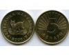 Монета 5 денари 2008г Македония