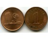 Монета 1 сен 1987г Малазия
