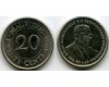 Монета 20 центов 1996г Маврикий