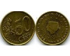 Монета 50 евроцентов 1999г Нидерланды