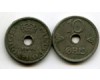 Монета 10 оре 1941г Норвегия