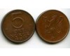 Монета 5 оре 1976г Норвегия