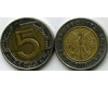 Монета 5 злотых 2010г Польша