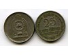 Монета 25 центов 1963г Шри-Ланка