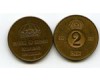 Монета 2 эрэ 1964г Швеция