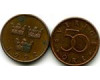 Монета 50 эрэ 1992г D Швеция
