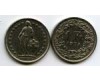 Монета 1 франк 1974г Швейцария