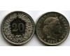 Монета 20 раппен 1991г Швейцария