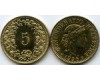Монета 5 раппен 1996г Швейцария