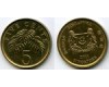 Монета 5 центов 2011г Сингапур