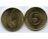 Монета 5 толаров 1999г Словения