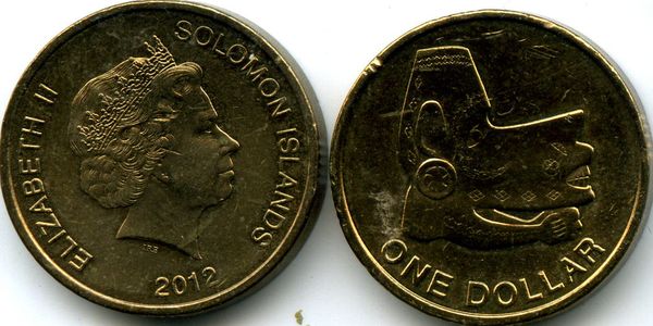 Монета 1 доллар 2012г Соломоновы Острова