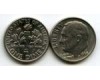 Монета 10 центов 1968г США