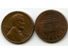 Монета 1 цент 1968г D США