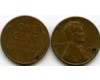 Монета 1 цент 1944г D США