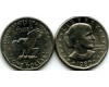 Монета 1 доллар 1980г D США