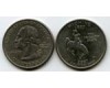 Монета 25 цент 2007г Д Вайоминг США