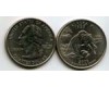 Монета 25 цент 2008г Д Аляска США