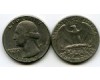 Монета 25 цент 1981г Д США