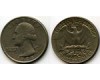 Монета 25 цент 1988г Р США