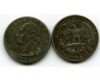 Монета 25 цент 1998г Р США