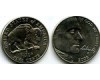 Монета 5 центов 2005г Р бизон США
