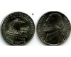 Монета 5 центов 2004г Д корабль США