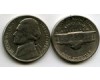 Монета 5 центов 1989г Р США