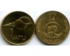 Монета 1 вату 2002г Вануату