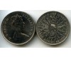 Монета 1 крона (25 пенсов) 1980г королева-мать Англия