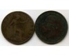 Монета 1 пенни 1917г Великобритания