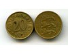 Монета 20 сенти 1992г Эстония