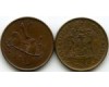 Монета 1 цент 1986г Южная Африка