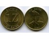 Монета 1 заир 1987г ДР Конго