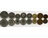 Набор монет 1 раппен-2 франка 1970-12гг Швейцария