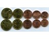 Набор монет (неполный) 1,3,5,10,20 гяпик 2005г Азербайджан