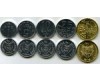 Набор монет 1-50 бани 2008г Молдавия