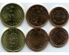Набор монет 1,2,5 крон 2016 года Швеция