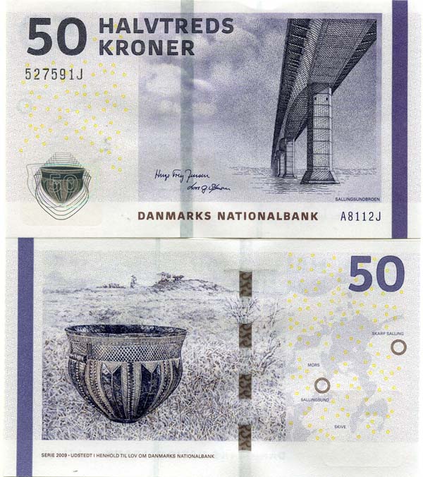 Бона 50 крон 2009г Дания