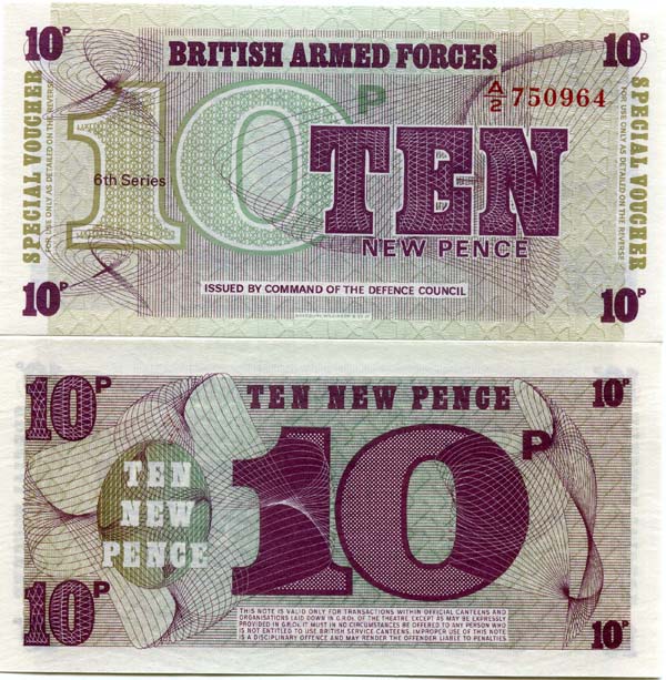Бона 10 новых пенсов 1972г Великобритания