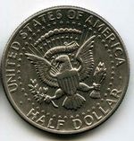 Монета 0,5 доллара