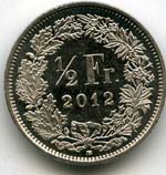 Монеты 1/2 франка