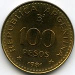 Монеты 100 песо
