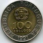 Монеты 100 эскудо