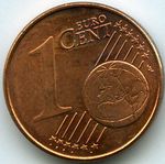 Монеты 1 евроцент