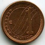 Монеты 1 сентимо