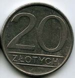 Монеты 20 злотых
