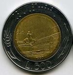 Монеты 500 лир